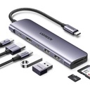 Ugreen HUB USB-C (Docking Revodok) 7 en 1 | 2 USB-A 3.0 | 1 USB-C 3.0 (5Gbps) | 1 USB-C PD Carga 100W | HDMI 4K | Lector Tarjetas SD + Micro SD (TF) Uso Simultáneo | Chip de Última Generación | Cable de Nylon Trenzado | Caja de Aluminio.