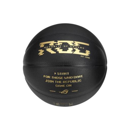 Balón de basketball ASUS ROG x Spalding Negro (con stand y mochila)