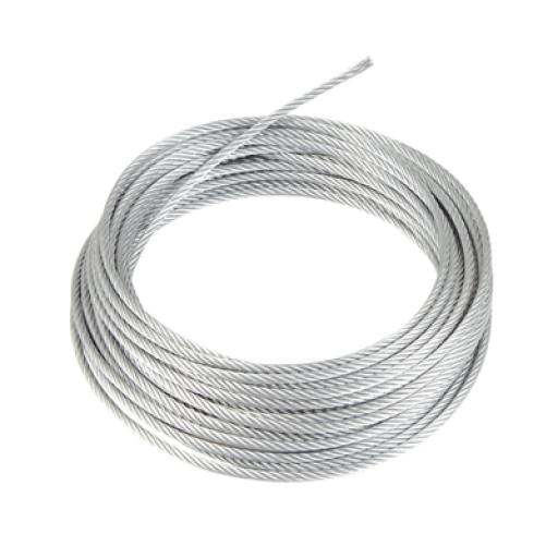Syscom Cable ( retazo 35 metros ) de retenida 1X7 1/8" alta resistencia galvanizado clase A