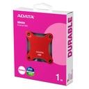 ADATA SSD EXT ADATA SD620 1TB 3.2 USB 520/460 MBS GEN2 ROJO (SD620-1TCRD)