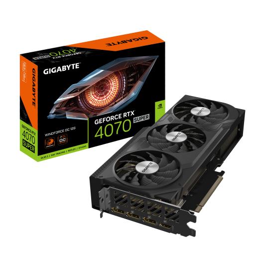 Tarjeta de video Gigabyte GeForce RTX4070 SUPER WINDFORCE OC 12GB