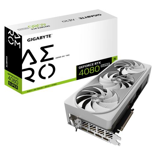 TARJETA DE VIDEO GIGABYTE (GV-N408SAERO OC-16GD) RTX 4080 SUPER, 16GB GDDR6X, PCIE 4.0, 1*HDMI, 3*DP