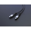 Cable USB4 de USB C a C Manhattan Negro 1 M.