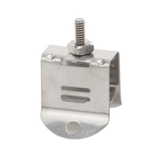 SYSCOM TOWERS Sujetador de doble click para cable coaxial de 1/2 paquete de 10 piezas.