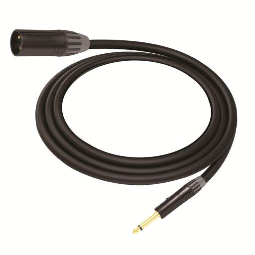 COSMICONN Cable de Audio | XLR 3 Polos Macho a Plug 1/4 in mono | Conector Seetronic Serie M SCMF3 - MP2X | Longitud 3m