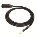 COSMICONN Cable de Audio | XLR 3 Polos Macho a Plug 1/4 in mono | Conector Seetronic Serie M SCMF3 - MP2X | Longitud 3m