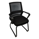 Nextep Silla de Visitas Nextep con Descansabrazos Tela/Malla