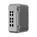 RUIJIE Switch Industrial PoE, Ideal para temperaturas Extremas y protección contra descargas, 8 puertos Gigabit PoE 802.3af/at + 2 SFP para fibra 1Gb, gestión gratuita desde la nube, 125w