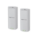 RUIJIE Kit Enlace Inalámbrico de 500 m Preconfigurado + Ajuste Automático de Potencia / Hasta 300 Mbps / Doble Puerto LAN