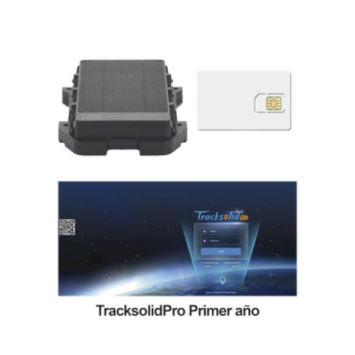 CONCOX Localizador 4G con carga solar / Semiautónomo / Rastreo de contenedores / Cajas de tráiler / Alarma de sabotaje audible / Incluye Licencia vitalicia VTSCX y SIM de datos SIM500MB2Y 