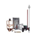 Total Ground Kit Pararrayo con Accesorios para Protección de Diámetro de 200m.
