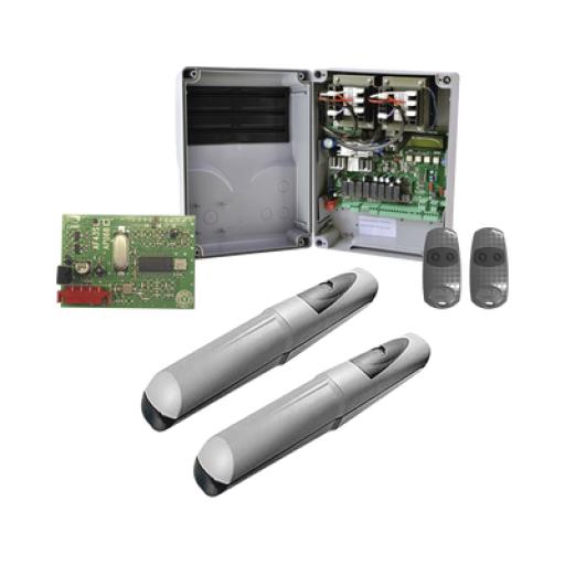 CAME Kit de operadores AXO 5024 Para puertas Abatibles de hasta 5 Metros y 400 Kg de peso por hoja 