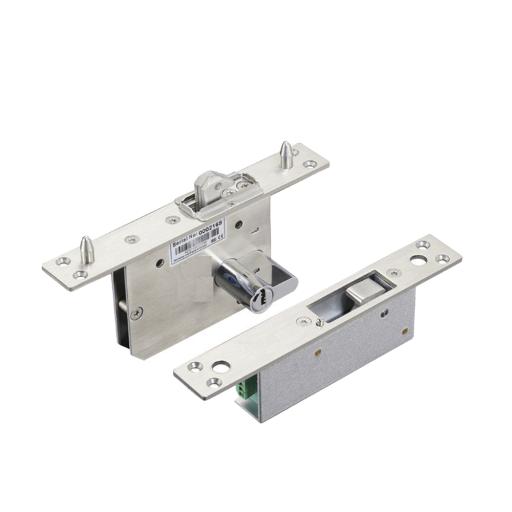 AccessPRO Cerradura eléctrica para puertas corredizas tipo gancho / apertura con llave ambos lados / Abierto en caso de falla/ IP65
