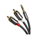 Ugreen Cable Audio Premium Jack 3.5mm a 2 RCA / 10 Metros / Flexible / Doble Blindaje / Transferencia de Audio sin Pérdidas / Caja de Aleación de Cobre / Amplia Compatibilidad / Diseño Duradero.