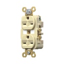Hubbell Contacto Dúplex 15 A 250 V / 2 Polos 3 Hilos / Nema 6-15R / Grado Industrial /Color Marfil.