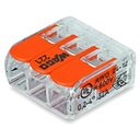 WAGO Conector Compacto para 1 Cable de Entrada 2 Cables de Salida / Cables Compatibles 28AWG-12AWG