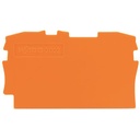 WAGO Placa final e intermedia; espesor 0,8 mm; naranja