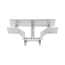 CHAROFIL Derivación "T" Horizontal de Aluminio Perfil Z / Peralte 3 1/4" / Ancho 9"/ Radio 8" / Incluye Tornillería