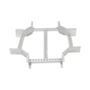 CHAROFIL Derivación "X" Horizontal de Aluminio Perfil Z / Peralte 3 1/4" / Ancho 9"/ Radio 8" / Incluye Tornillería