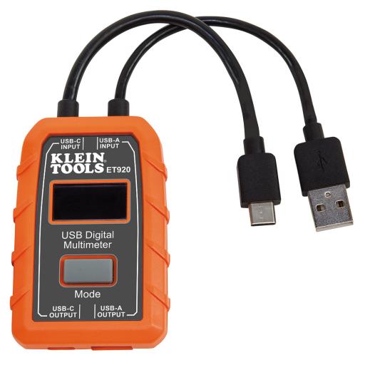 [KLEINTOOLS_ET-920] Klein Tools Multímetro digital USB para USB-A y USB-C.
