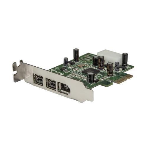 StarTech.com ADAPTADOR TARJETA PCI EXPRESS FIREWIRE PERFIL BAJO 3 PUERTOS  .