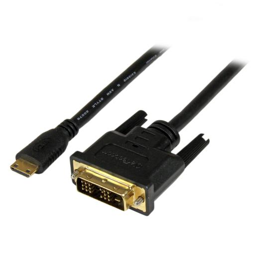 StarTech.com ADAPTADOR CABLE 2M MINI HDMI A DVI-D PARA TABLET Y CAMARA    .