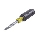 Klein Tools Desarmador Multipunta, 11 en 1, con Puntas Phillips, Ranuradas, Cuadradas y Torx.
