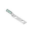 Panduit Terminal de Compresión Pan-Lug™ de Barril Largo, de Dos Orificios de 1/2", para Cable 6 AWG, Espacios Entre Orificios de 1.75".