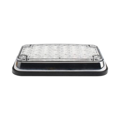 EPCOM INDUSTRIAL SIGNALING Luz de Advertencia de 6X4", Bicolor Rojo/Claro, Ideal para Ambulancias