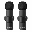 Steren Micrófonos Inalámbricos Steren Filtro Anti Ruido Batería Recargable USB/USB C/Lightning