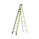 Little Giant Escalera de 3.65 m Capacidad máxima de 170 Kg, inclinada, de fibra de vidrio con almohadilla de pared giratoria.