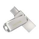 MEMORIA USB SANDISK 128GB (SDDDC4-128G-G46) DUAL DRIVE LUXE, USB TYPE-C