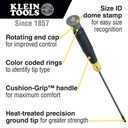 Klein Tools Desarmador de Precisión de punta Phillips n.º 0, Barra de 7.62 cm