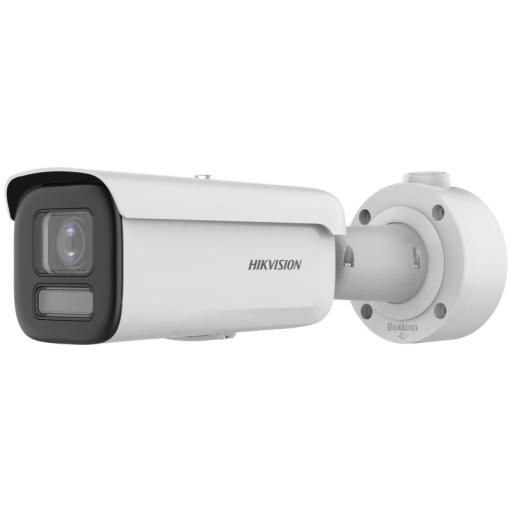 Hikvision Digital Technology Bala IP 8 Megapixel / Lente Mot. 2.7 a 13.5 mm / Dual Light (60 mts IR + 60 mts Luz Blanca ) / Darkfighter S / Exterior IP67  / IK10 /WDR 130 dB / AcuSense / Captura Facial / HEOP
