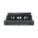 HOFFMAN Organizador de Cables Horizontal CableTek, Sencillo (Solo Frontal), Para Rack de 19in, 2UR