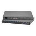 HOFFMAN PDU Monitoreable de Transferencia Automática ATS (Fuente Redundante), Con 10 Salidas 5-15R,   Enchufes de Entrada L5-15P, Instalación Horizontal de 19in, 1UR, 15 Amp, 120 Vca 