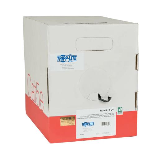 Tripp Lite CABLE A GRANEL DE PVC CAT5E NUCLEU SOLIDO PLENUM GRIS 305M