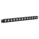 Tripp Lite PANEL CONEXIONES SIN BLINDAJE RJ45 KEYSTONE 12 PUERTOS 1U RACK