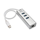 Tripp Lite HUB ADAPTADOR PORTATIL USB 3.1 USB-C 3 PUERTOS THUNDERBOLT 3