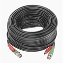 Epcom Cable coaxial ( BNC RG59 ) + Alimentación / SIAMÉS / 20 Metros / Aleación Cobre + Aluminio CCA / Para Cámaras 4K  / Uso interior y exterior
