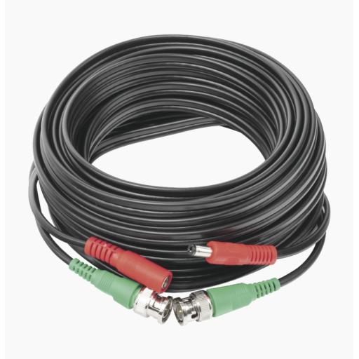 Epcom Cable coaxial ( BNC RG59 ) + Alimentación / SIAMÉS / 10 Metros / Aleación Cobre + Aluminio CCA / Para Cámaras 4K  / Uso interior y exterior