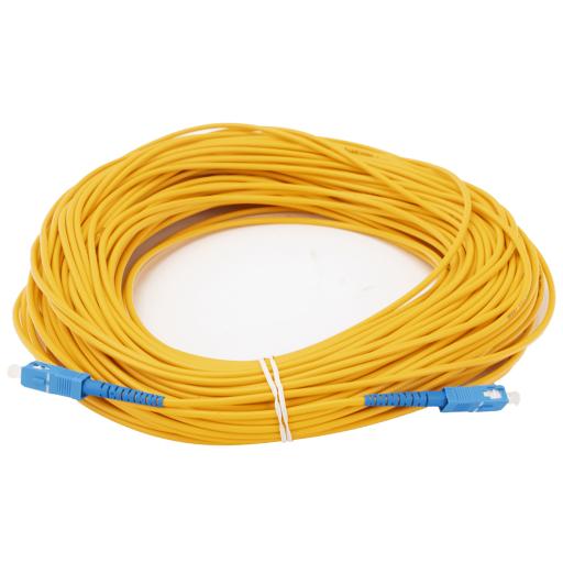 LINKEDPRO BY EPCOM Jumper de Fibra Óptica Monomodo SC/UPC-SC/UPC Simplex de 50 metros,  3mm