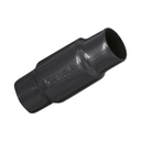 RAWELT Cople de Aluminio con Recubrimiento Exterior de Pvc e Interior de Uretano Purpura para Conduit  de 3/4" (19 mm).
