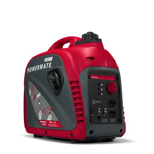 POWERMATE Generador Inversor Portátil a Gasolina, 1.7 kW, Arranque Manual