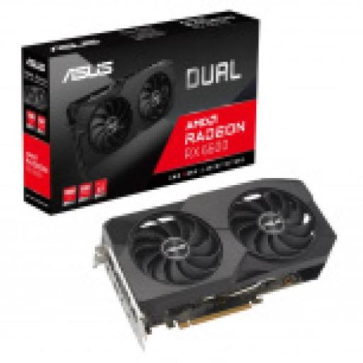 Tarjeta de video ASUS AMD Dual Radeon RX 6600 V2 8GB 128-bit GDDR6