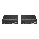 Epcom Kit extensor por fibra óptica | Hasta 40 kilómetros|  4K@60Hz | con IR | RS232