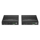 Epcom Kit extensor por fibra óptica | Hasta 40 kilómetros|  4K@60Hz | con IR | RS232
