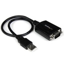 StarTech.com CABLE PROFESIONAL DE 0.3M USB A PUERTO SERIE SERIAL RS232 DB9 CON R
