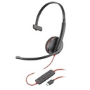 PLANTRONICS POLY DIADEMA BLACK WIRE C3210 USB-A MONAURAL NEGRA(8X214A6)
