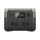 ECOFLOW EcoFlow River 2 Max | Estación de Energía Portátil 512Wh Litio LFP / 4 AC 500 W (Max. 1000W) / 1 USB-C 100W / 3 USB -A 12W / Cargador de Coche 8A a 12 o 24V / Conectividad WiFi y Bluetooth (App) / Carga Solar 220W Max.